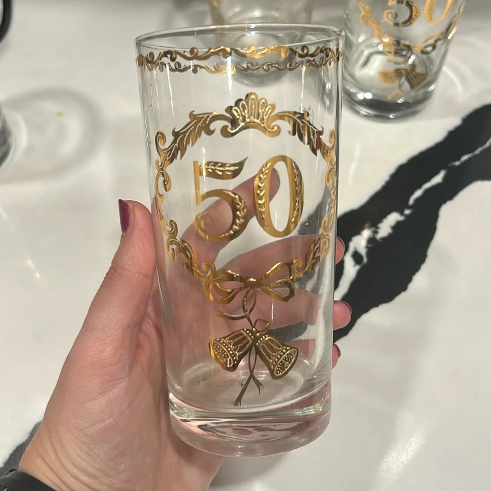 Culver 50th Anniversary Highball Glasses Set of 4